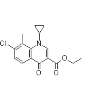 7-Chloro-1-cyclopropyl-8-methyl-4-oxo-1,4-dihydro-3-quinolinecarboxylic acid ethyl ester