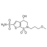 (S)-3,4-Dihydro-4-hydroxy-2-(3-methoxypropyl)-2H-thieno[3,2-e]-1,2-thiazine-6-sulfonamide 1,1-dioxide