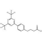 [3-[[4-[4,6-Bis(trichloromethyl)-1,3,5-triazin-2-yl]phenyl]thio]propanoic acid