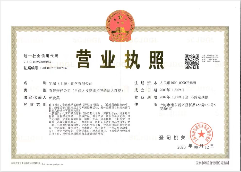 Business License Of EnterpriseLegal Person