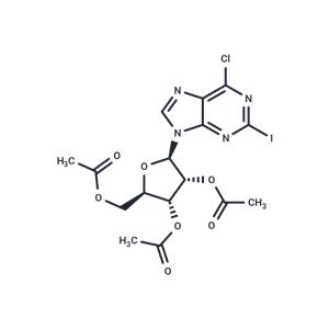 6-Chloro-2-iodo-9-(2,3,5-tri-O-acetyl)-beta-D-ribofuranosyl-9H-purine