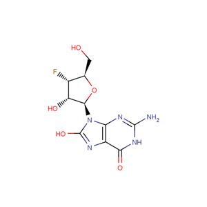 8-Hydroxy-3'-deoxy-3'-fluoroguanosine