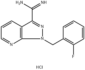 1-(2-Fluorobenzyl)-1H-pyrazolo[3,4-b]pyridine-3-carboximidamide hydrochloride