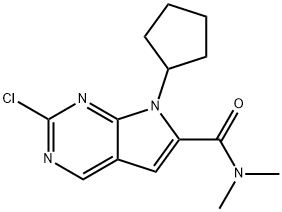2-Chloro-7-cyclopentyl-N,N-dimethyl-H-pyrrolo[2,3-d]pyrimidine-6-carboxamide