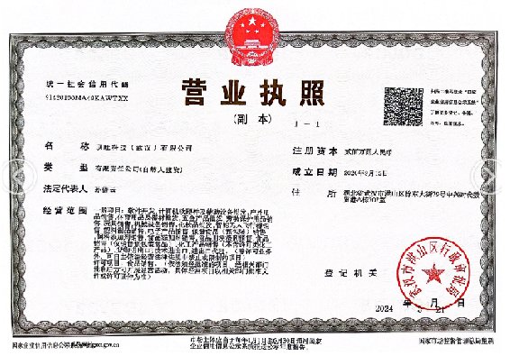 Business License Of EnterpriseLegal Person