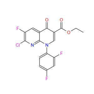 ETHYL 1-(2,4-DIFLUOROPHENYL)-7-CHORO-6-FLUORO-4-OXO-HYDROPYRIDINO[2,3-B] PYRIDINE-3-CARBOXYLATE