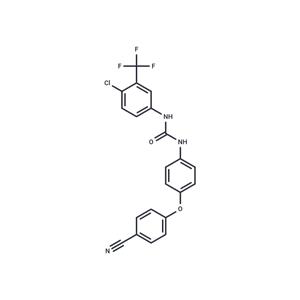 1-(4-Chloro-3-(trifluoromethyl)phenyl)-3-(4-(4-cyanophenoxy)phenyl)urea