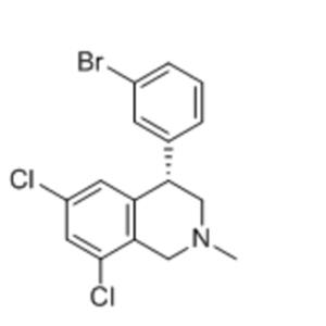Isoquinoline, 4-(3-bromophenyl)-6,8-dichloro-1,2,3,4-tetrahydro-2-methyl-, (4S)