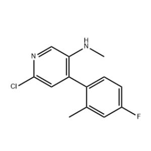 3-Pyridinamine, 6-chloro-4-(4-fluoro-2-methylphenyl)-N-methyl