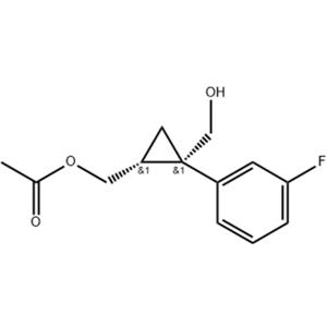 (1R,2S)-2-(3-fluorophenyl)-2-(hydroxymethyl)cyclopropyl]-methyl acetate