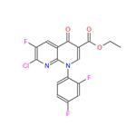 ETHYL 1-(2,4-DIFLUOROPHENYL)-7-CHORO-6-FLUORO-4-OXO-HYDROPYRIDINO[2,3-B] PYRIDINE-3-CARBOXYLATE