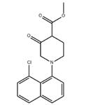 4-Piperidinecarboxylic acid, 1-(8-chloro-1-naphthalenyl)-3-oxo-, methyl ester
