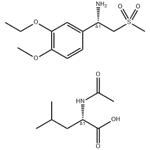 (S)-1-(3-Ethoxy-4-methoxyphenyl)-2-(methylsulfonyl)ethanamine (S)-2-acetamido-4-methylpentanoate