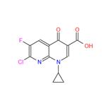 7-Chloro-1-cyclopropyl-6-fluoro-4-oxo-1,4-dihydro-1,8-naphthyridine-3-carboxylic acid