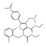 Ethyl 2-((2,6-difluorobenzyl)(ethoxycarbonyl)amino)-4-((dimethylamino)methyl)-5-(4-nitrophenyl)thiophene-3-carboxylate