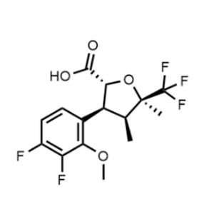 (2R,3S,4S,5R)-3-(3,4-Difluoro-2-methoxyphenyl) tetrahydro-4,5-dimethyl -5-(trifluoromethyl)-2-furancarboxylic acid