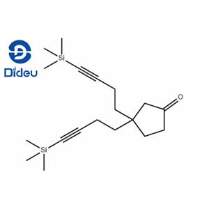 3,3-BIS[4-(TRIMETHYLSILYL)-3-BUTYNYL]CYCLOPENTANONE