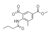 3-甲基-4-丁酰氨基-5-硝基苯甲酸甲酯