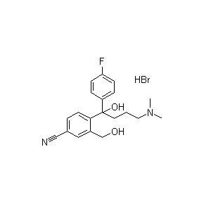 4-[4-二甲氨基-1-（4-氟苯基）-1-羟丁基]-3羟甲基苯腈氢溴酸盐