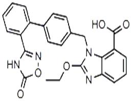 阿齐沙坦; 2-乙氧基-1-[[2'-(4,5-二氢-5-氧代-1,2,4-恶二唑-3-基)联苯-4-基]甲基]苯并咪唑-7-羧酸
