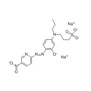 2-(5-硝基-2-吡啶偶氮)-5-(N-丙基-N-磺丙氨基)苯酚 二钠