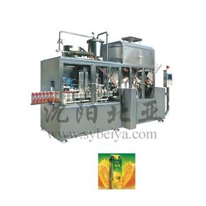 Fresh Juice Flavoured Juice Gable Top Slice Carton Filling Machine(BW-2500B)
