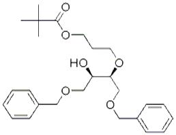 2,2-二甲基丙酸 3-[(1S,2R)-2-羟基-3-(苄氧基)-1-[(苄氧基)甲基]丙氧基]丙基酯