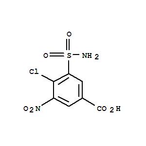 4-氯-3-硝基-5-氨磺酰基苯甲酸 Benzoic acid,3-(aminosulfonyl)-4-chloro-5-nitro- (CAS No.22892-96-2)