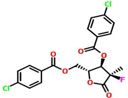 ((2R,3r,4r)-3-((4-氯苯甲酰基)氧基)-4-氟-4-甲基-5-氧代四氢呋喃-2-基)甲基4-氯苯甲酸