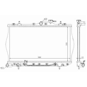 Car Radiator For Hyundai/Accent 1.3 1.5 -- 2531022050,2531022B00,2531022070
