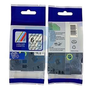 TZ2-111 6mm Black On Clear