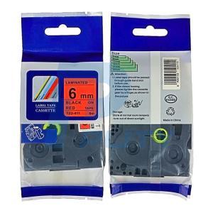 TZ2-411 6mm Black On Red