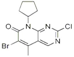 6-溴-2-氯-8-环戊基-5-甲基吡啶并[2,3-d]嘧啶-7(8H)-