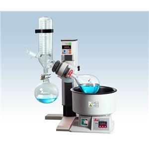 旋转蒸发仪(电动升降, 直式双重蛇形盘管, 1-3L试剂瓶)