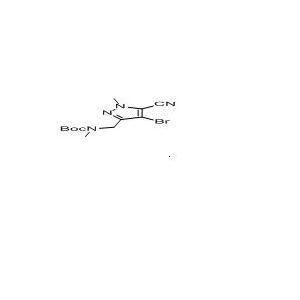 tert-butyl ((4-bromo-5-cyano-1-methyl-1H-pyrazol-3-yl)methyl)(methyl)carbamate