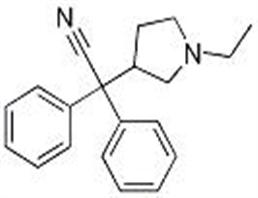 α-(1-乙基-3-四氢吡咯基)-2,2-二苯乙腈