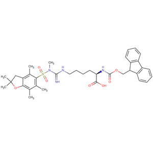 Fmoc-D-高精氨酸(甲基,磺酰基)-OH