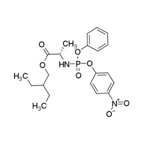 2-ethylbutyl (2S)-2-[[(4-nitrophenoxy)-phenoxyphosphoryl]amino]propanoate