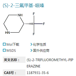 (S)-2-三氟甲基哌嗪