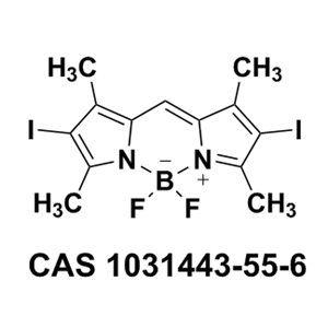 2,6-diiodo-1,3,5,7-tetramethyl-8H-4,4-difluoro-4-bora-3a,4a-diaza-s-indacene
