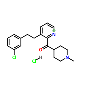 (1-甲基-4-哌啶基)[3-[2-(3-氯苯基)乙基]吡啶-2-基]甲酮盐酸盐