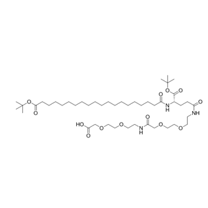 二十烷二酸单叔丁酯-谷氨酸-叔丁酯-AEEA-AEEA