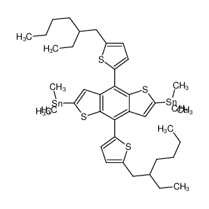2,6-二(三甲基锡)-4,8-二(5-(2-乙基己基)噻吩-2-基)-苯并二噻吩