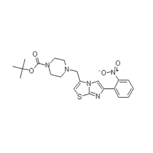 tert-butyl 4-((6-(2-nitrophenyl)imidazo[2,1-b]thiazol-3-yl)methyl)piperazine-1-carboxylate