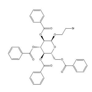 (2R,3R,4S,5R,6S)-2-((benzoyloxy)methyl)-6-(2-bromoethoxy)tetrahydro-2H-pyran-3,4,5-triyl tribenzoate