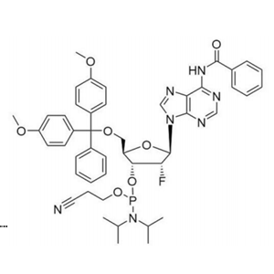 N-苯甲酰基-5'-O-[二(4-甲氧基苯基)苯基甲基]-2'-脱氧-2'-氟腺苷 3'-[2-氰基乙基 N,N-二异丙基氨基亚磷酸酯]
