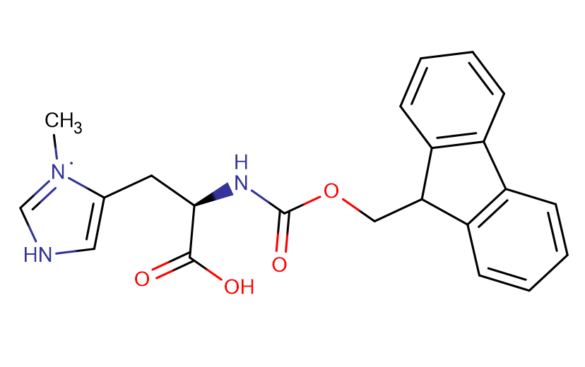 Fmoc-D-His(3-Me)-OH 芴甲氧羰基-3-甲基-D-组氨酸 