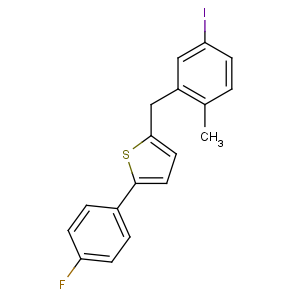 (4-氟苯基)-5-[(5-碘-2-甲基苯基)甲基]噻吩