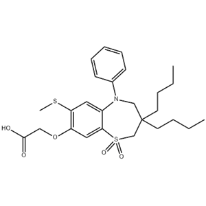 2-((3,3-dibutyl-7-(methylthio)-1,1-dioxido-5-phenyl-2,3,4,5-tetrahydrobenzo[b][1,4]thiazepin-8-yl)ox