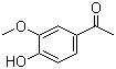 CAS # 498-02-2, Acetovanillone, 4'-Hydroxy-3'-methoxyacetophenone, Apocynin
